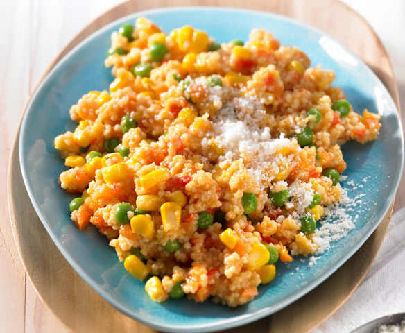 Hirsotto mit Gemüse mexicana