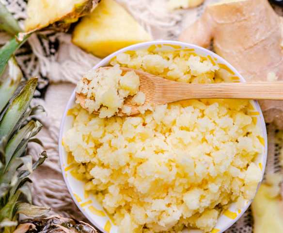 Granité ananas et gingembre Granité ananas et gingembre