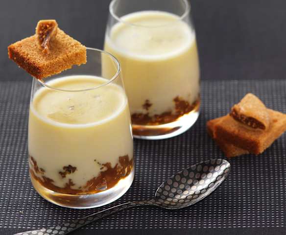 Panna cotta de foie con compota de higos y manzana