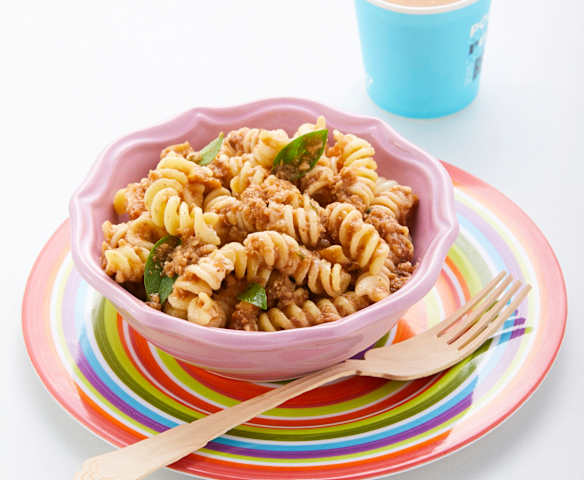 Pasta a la boloñesa de hongos