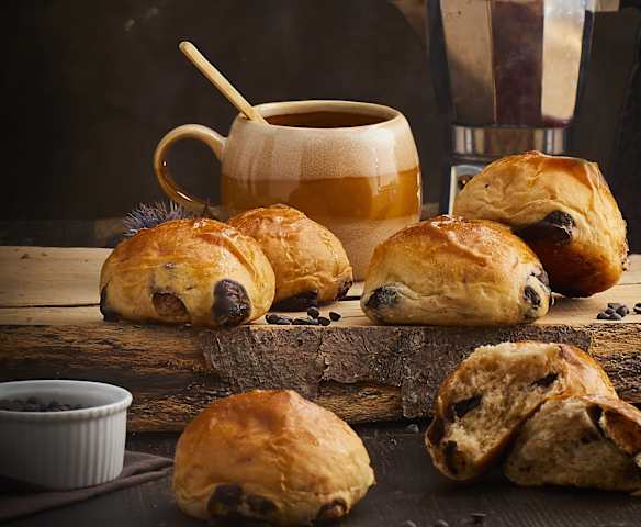 Panini con gocce di cioccolato senza glutine Panini con gocce di cioccolato senza glutine