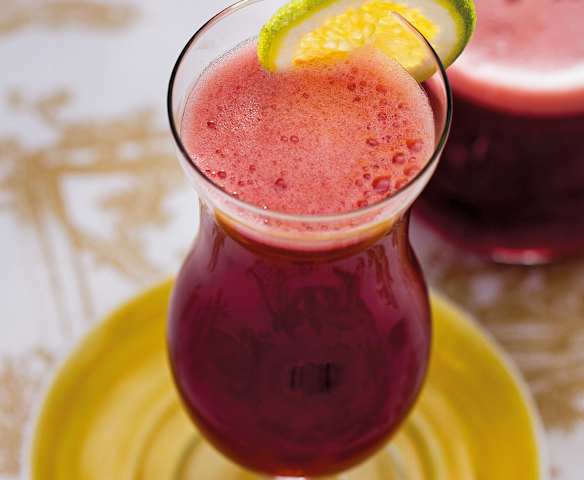 Suco de laranja com beterraba