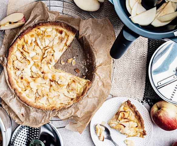 Tarte amandine aux pommes et poires