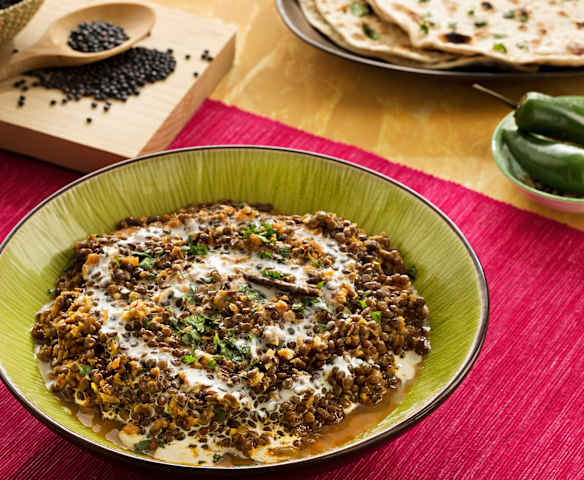 Dal de lentejas negras (Dahl makhani) - India