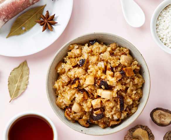 酱油五花肉糯米饭