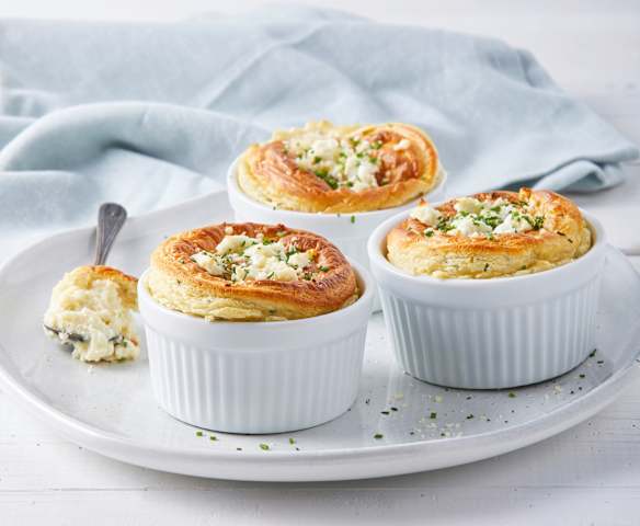 Twice Baked Cheese Soufflés
