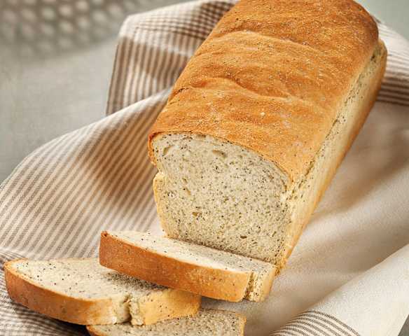 Pan de molde con semillas de amapola