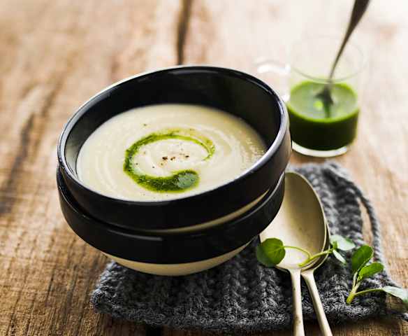Soupe de panais et cresson