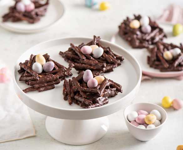 Wielkanocne gniazdka czekoladowe