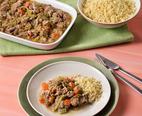 Estofado de cerdo y verduras al tomillo