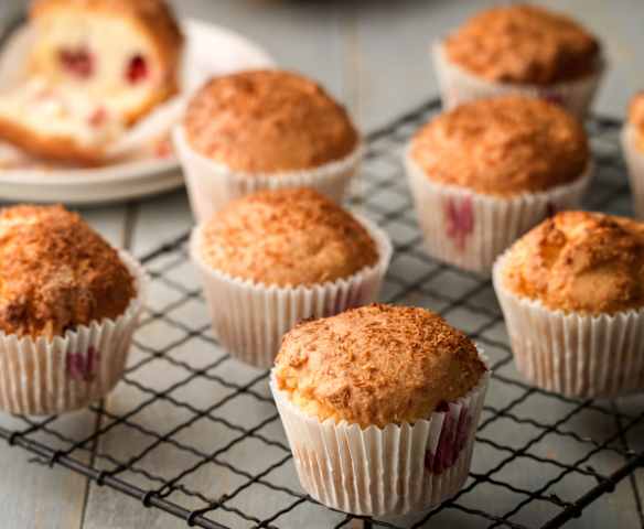 Gluten-free Coconut and Raspberry Muffins