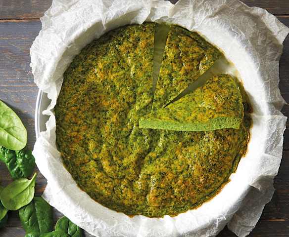 Frittata di spinaci al forno