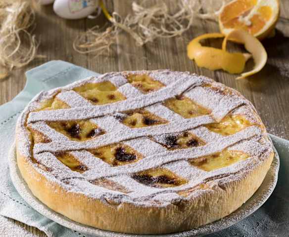 Pastiera fiori d'arancio