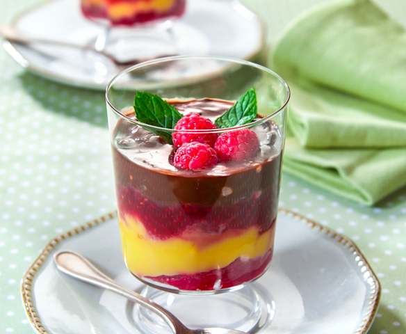 Trifle ai lamponi