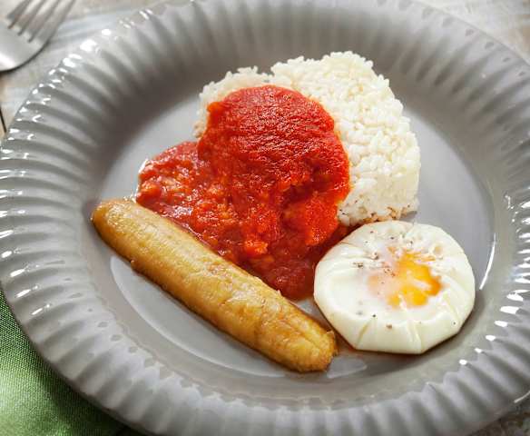 Arroz a la cubana
