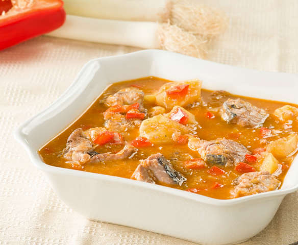 Sorropotún cántabro con chicharro