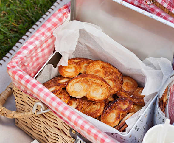 Palmeritas de hojaldre