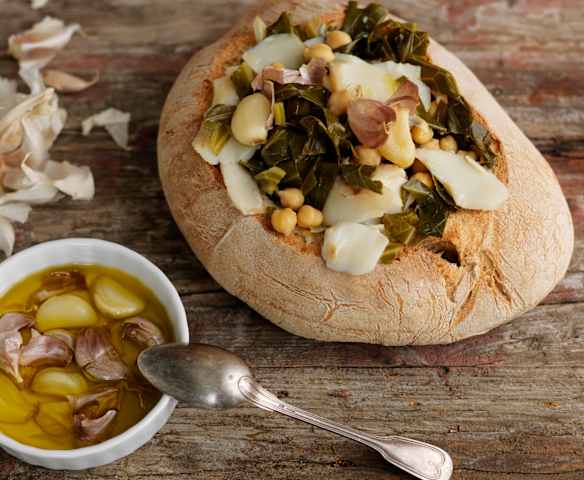 Bacalhau da ceia no pão