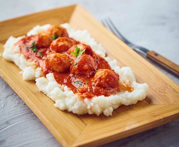 Seppie ripiene a Cottura Lenta con polenta bianca