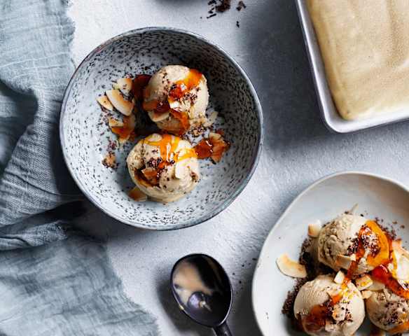 Peanut butter banana ice cream