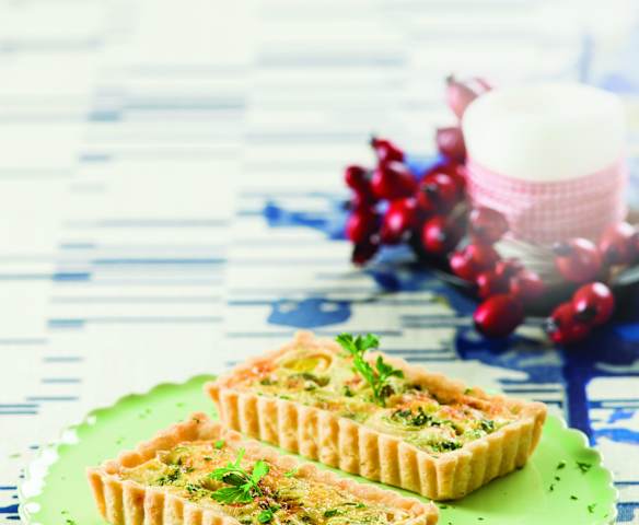 Miniquiches de alho-francês