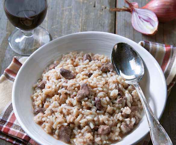 Risotto con fegatini di pollo