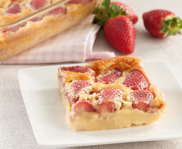 Pastel francés con fresas (millasson)