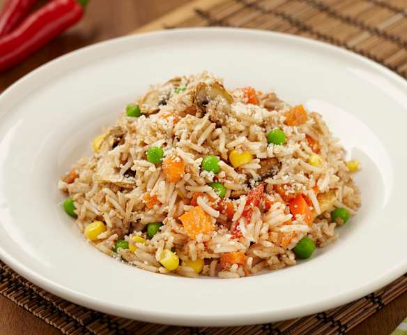 Rizoto se zeleninou a mletým masem