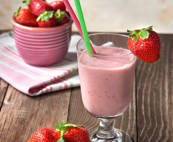 Smoothie bananowo-truskawkowe