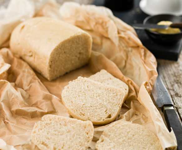 Pão de forma sem côdea
