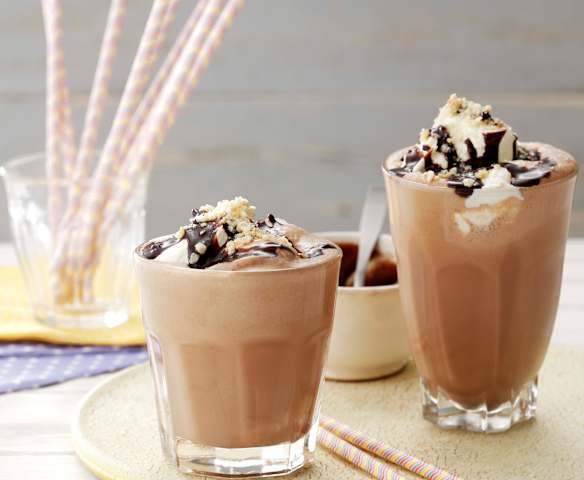 Čokoládovo-oříškový milkshake