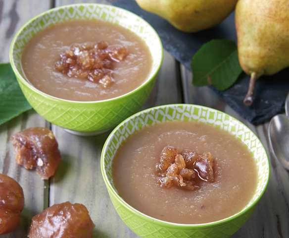 Purea di pere e marroni al Rum