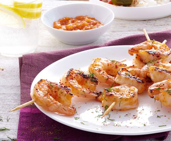 Marinade pour crevettes à griller