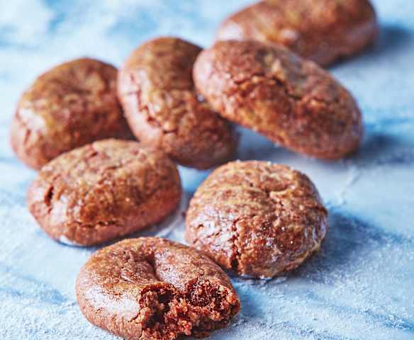 Mazapán de almendras y cocoa