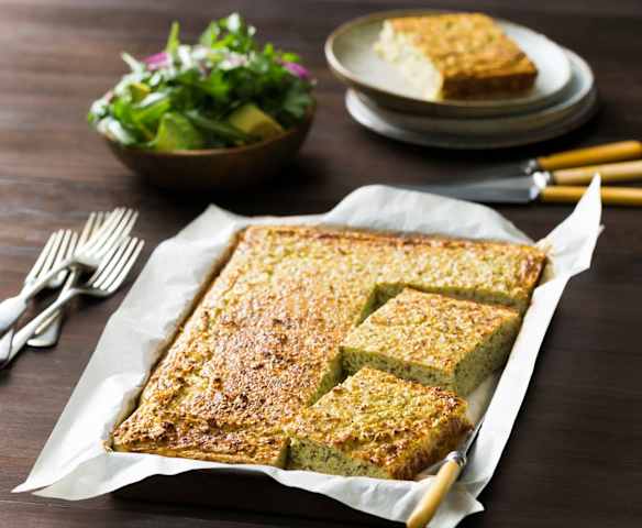 Sweet potato, parsnip and broccoli frittata