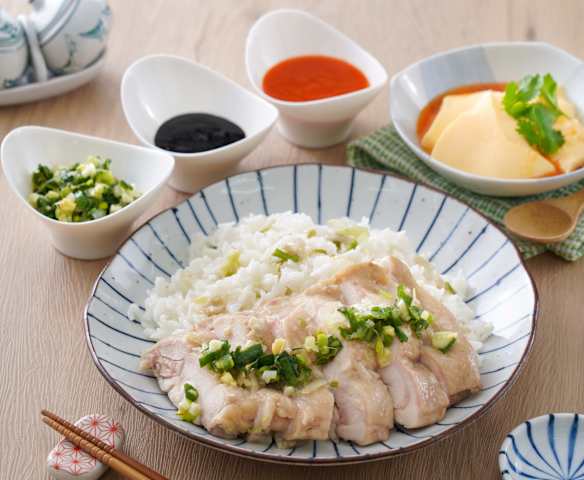 海南雞飯和蒸蛋