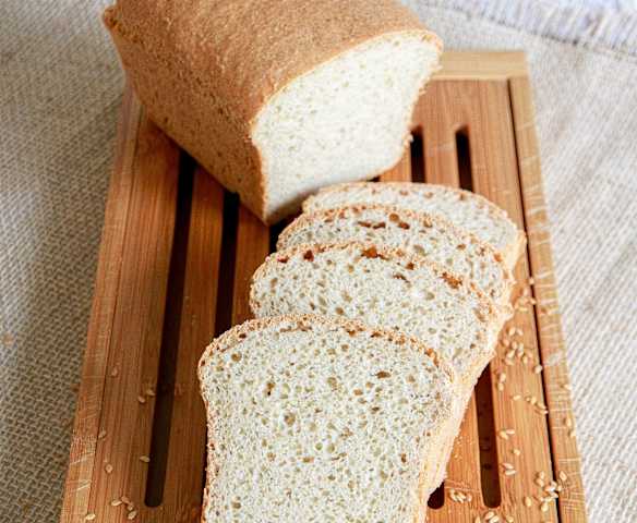 Pão de linhaça sem glúten