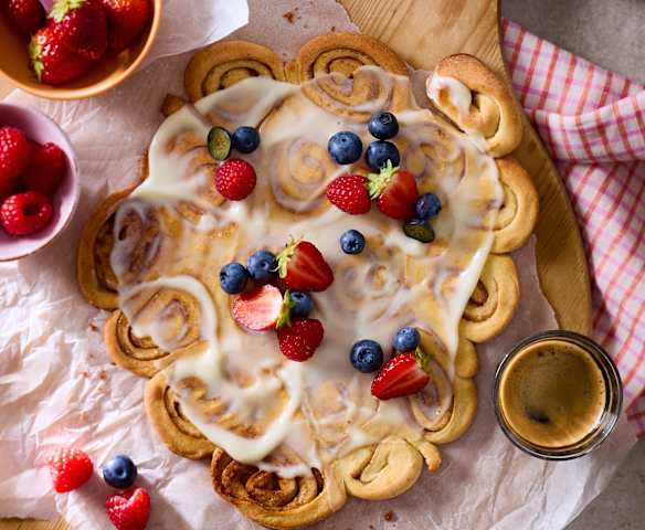 Zimtschnecken-Flammkuchen