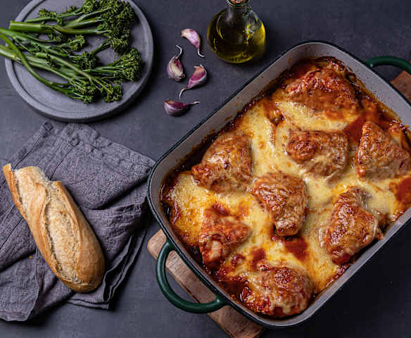 Baked chicken pizzaiola with Thermomix® Cutter (TM6)