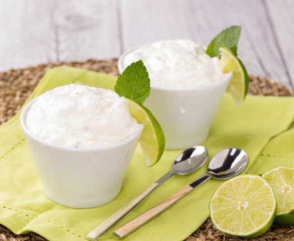 Mousse lime e menta Mousse lime e menta