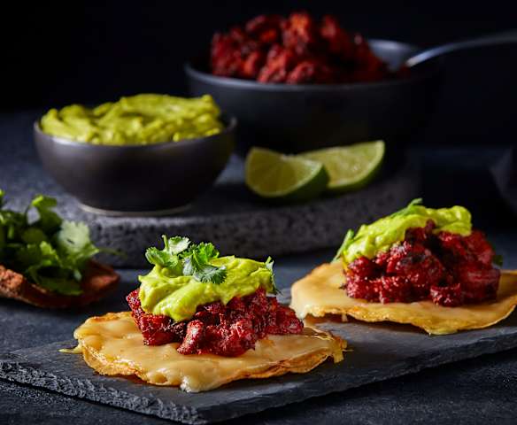 Tostadas de suadero adobado y guacamole TM6