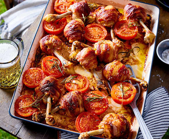 Bacon-Chicken-Pops mit Whisky-Chutney