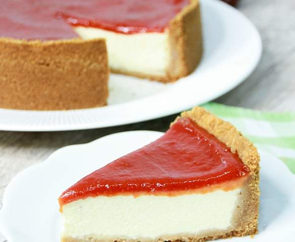 Torta de ricota e goiabada