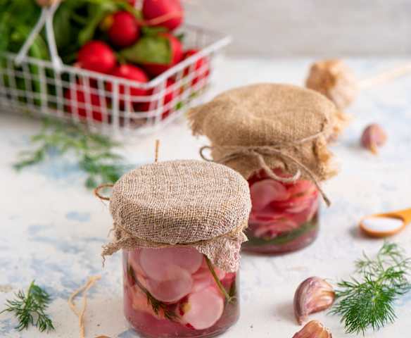 Pickled radishes (Thermomix®️ Cutter)