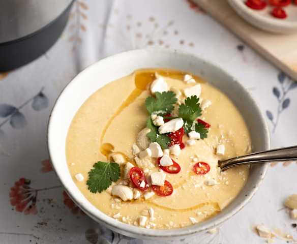 Soupe froide mangue-coco