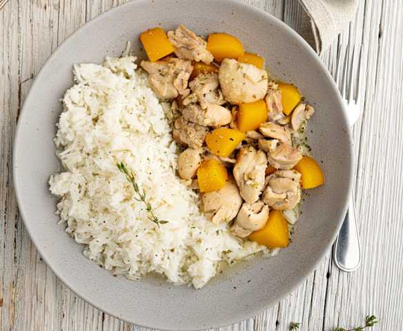 Pollo alle erbe provenzali e riso basmati Pollo alle erbe provenzali e riso basmati