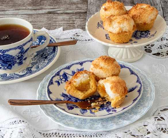 Jam and coconut tarts