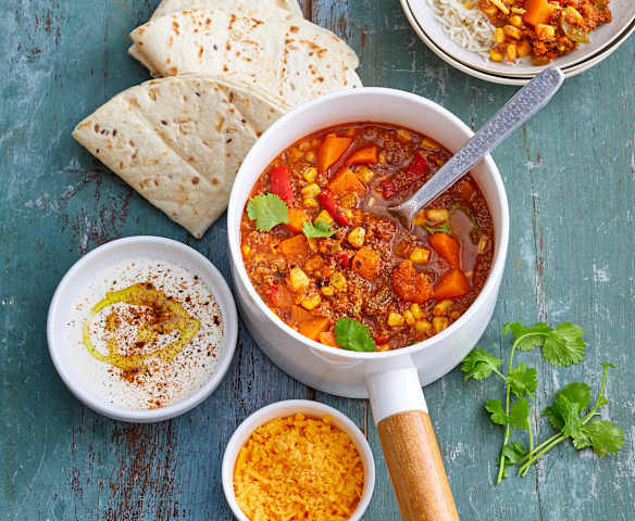 Ragoût de bœuf et patate douce à la mexicaine