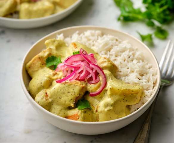 Root Vegetable Korma with Basmati Rice