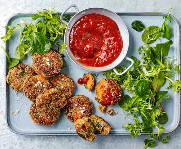 Sweet potato and wakame patties (Jude Blereau)